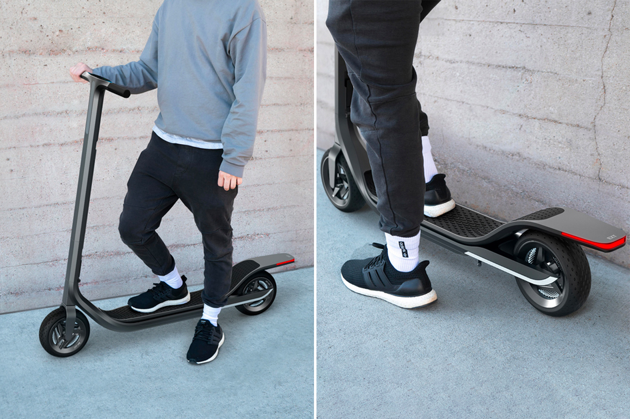 #Shape-shifting electric kick scooter gets short and longboard configuration in one design