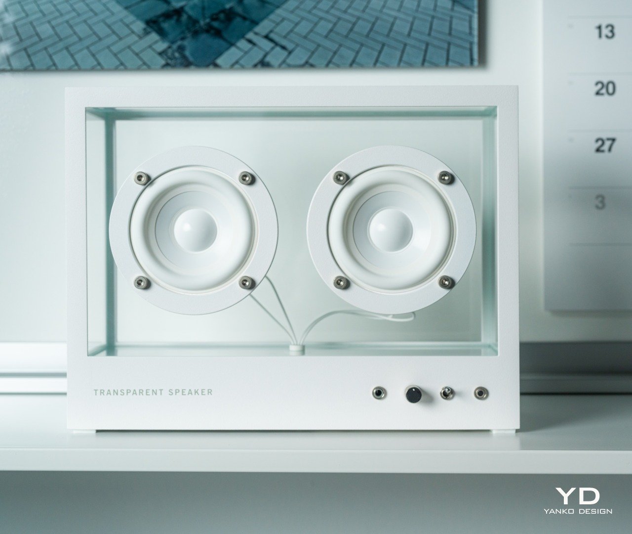 See-through Nothing speakers in Black or White will liven up any house party  - Yanko Design