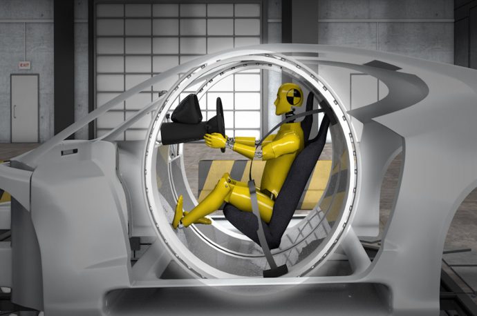 This rotational car cockpit has the potential to save lives during fatal collision