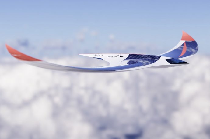 This solar-powered aircraft is an aerodynamic commercial flyer of the future