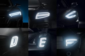 Creative 36 Days of Type submission cleverly transforms popular car headlights into alphabets!