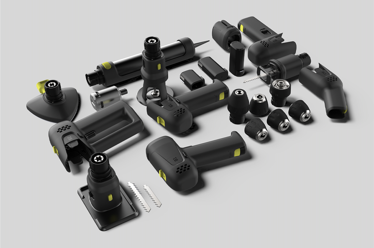 #This modular power tool system is user-centered to adapt to changing needs