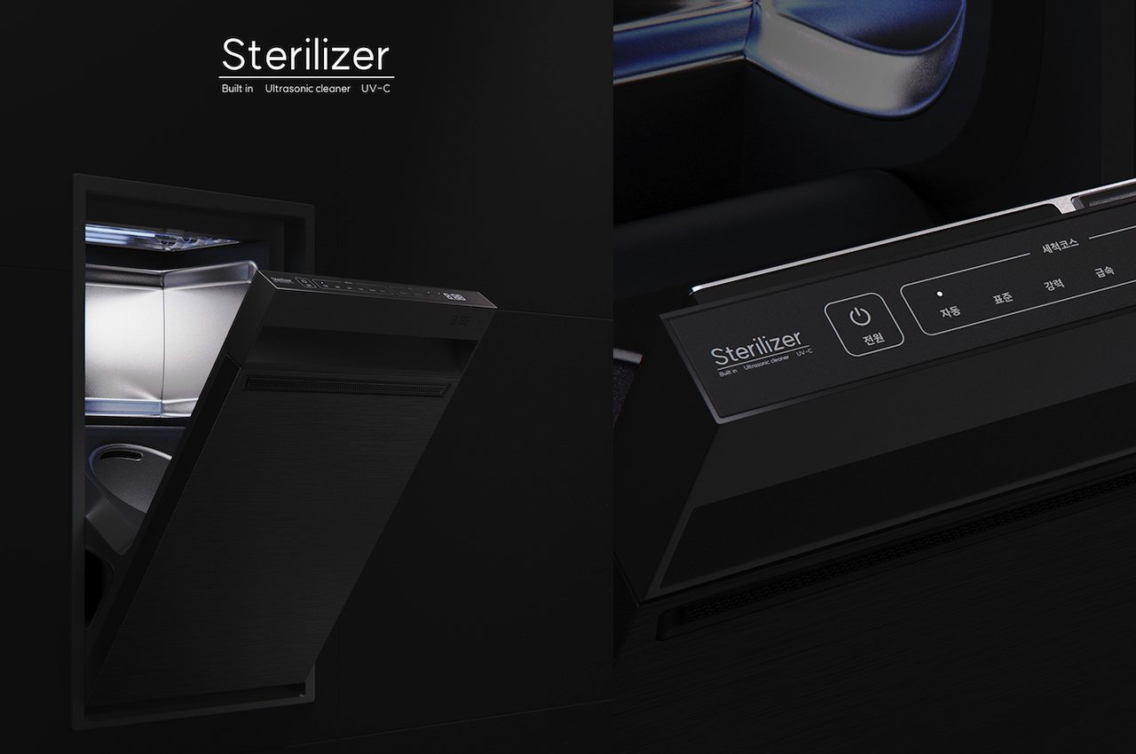 Sterilizer 2022 Built-in Ultrasonic Cleaner UV-C DESIGN
