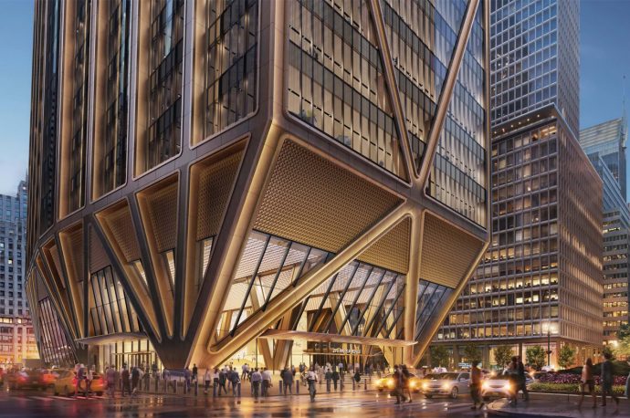 Foster + Partners reveal JPMorgan Chase office design for new all-electric headquarters in New York City