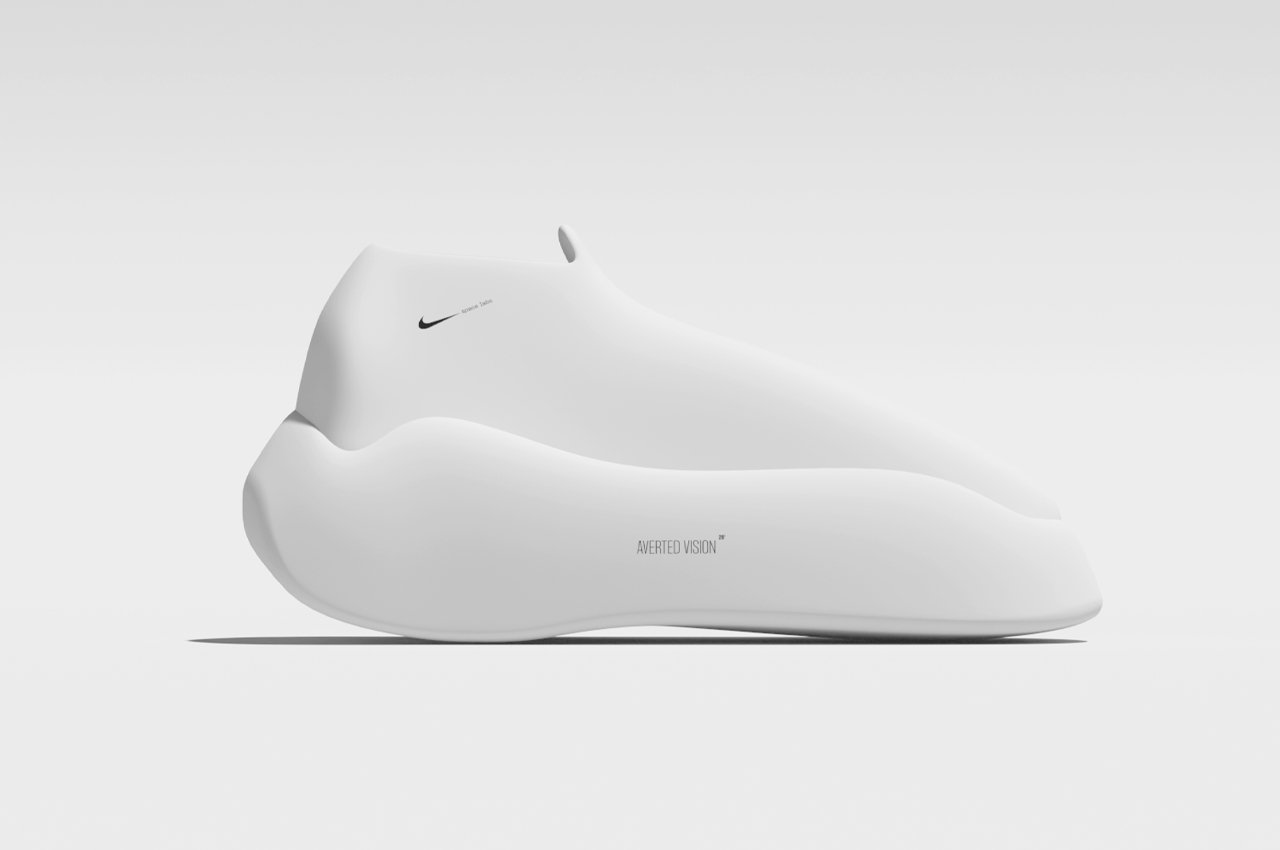 Nike-inspired minimal trendy sneakers look so sleek, destined for the moon! - Yanko Design