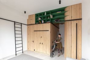 Domestico is a compact and tiny living space that promises more function and storage