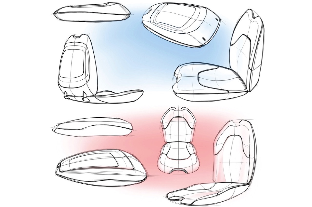 Ergonomic Portable Seat Sketches 2