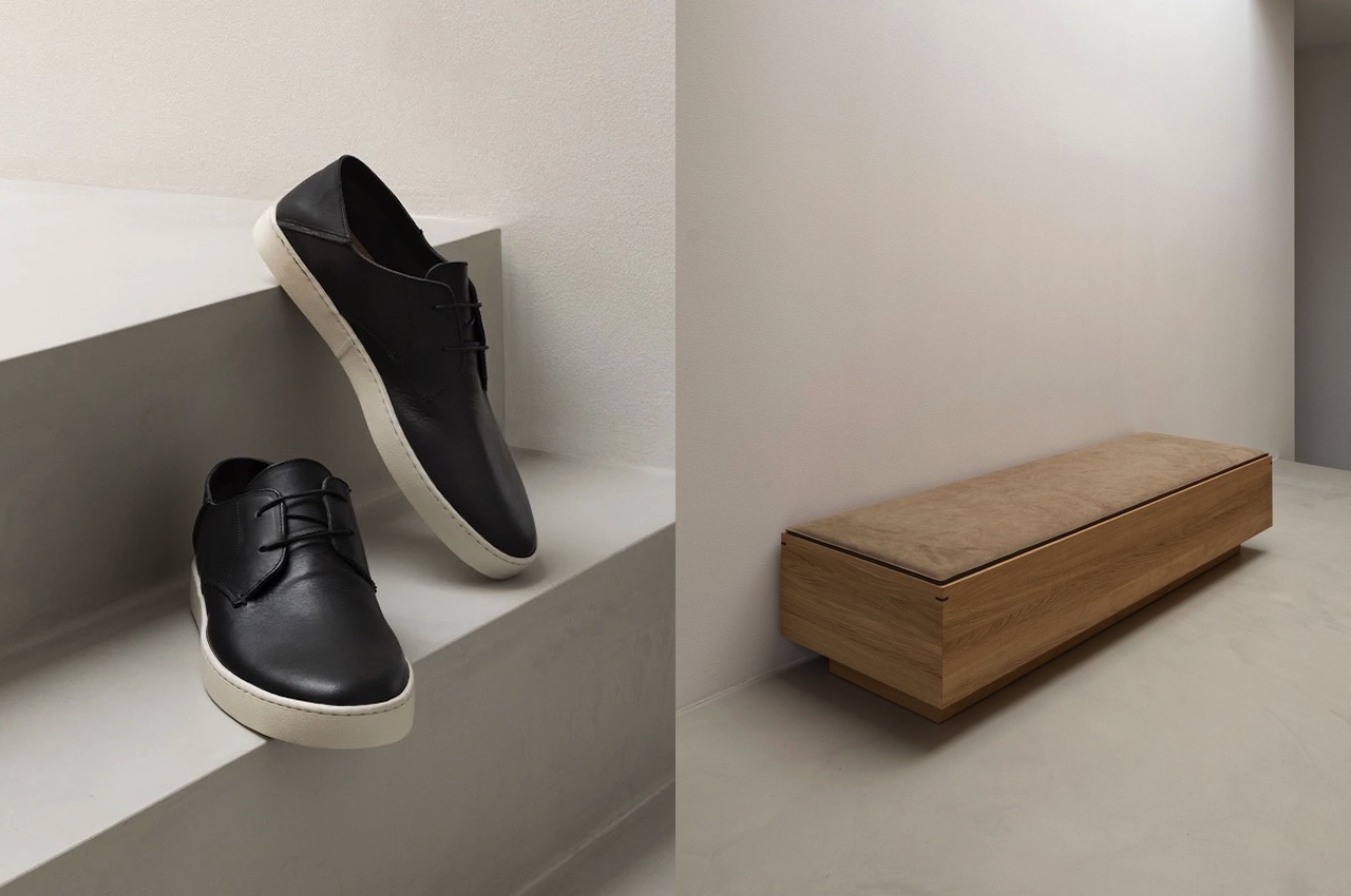 KOIO X NORM ARCHITECTS BENCH IN OAK and Shoes