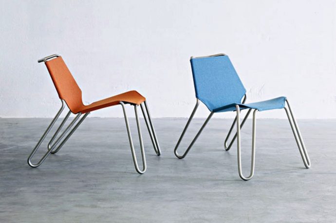 This Reversible Chair is a desk chair and lounge chair in one