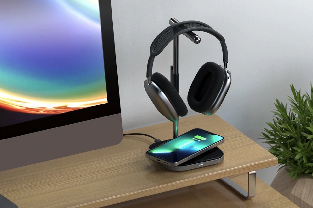 Satechi 2-IN-1 HEADPHONE STAND WITH WIRELESS CHARGER 4