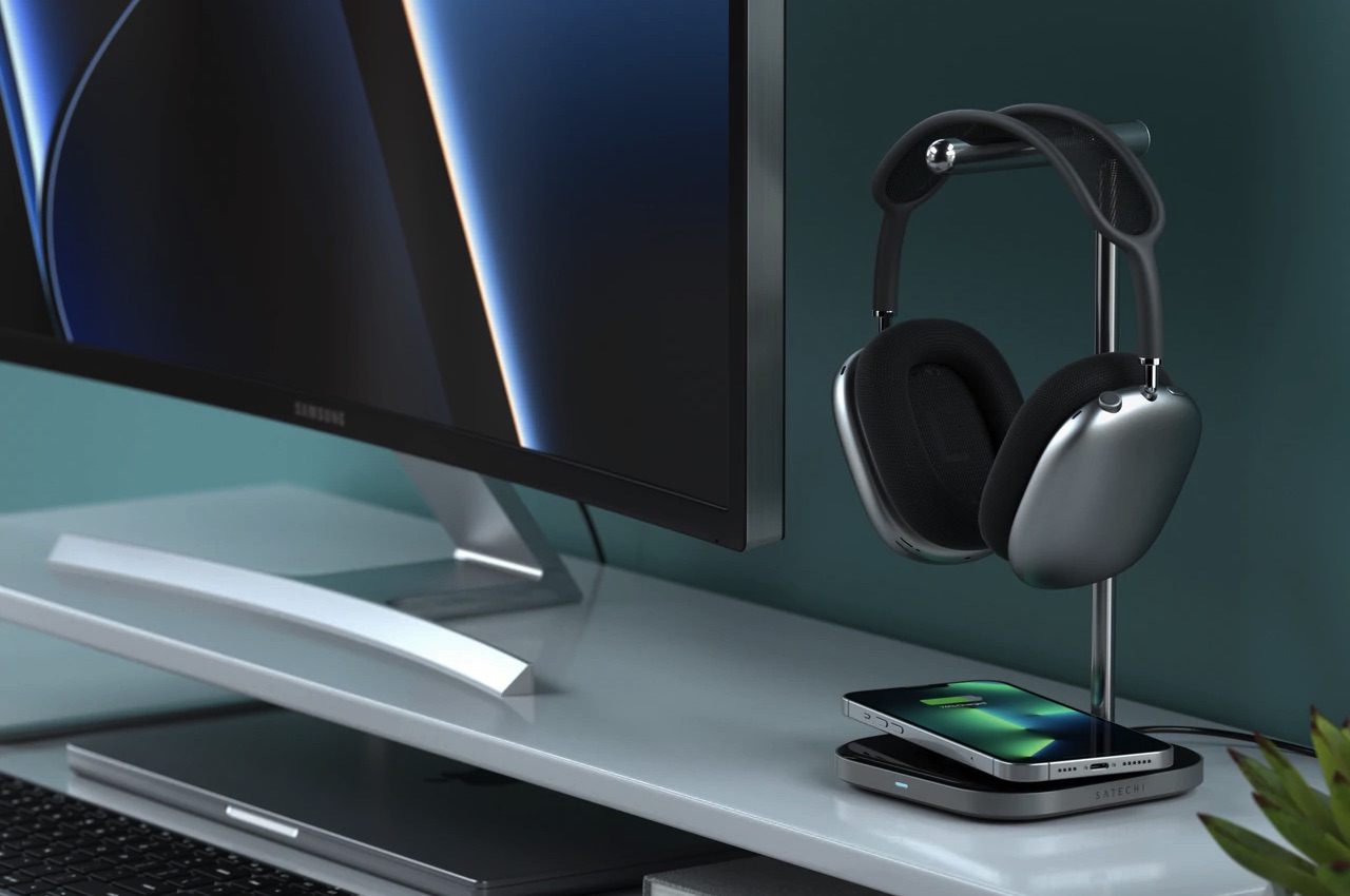 Satechi 2-IN-1 HEADPHONE STAND WITH WIRELESS CHARGER 5
