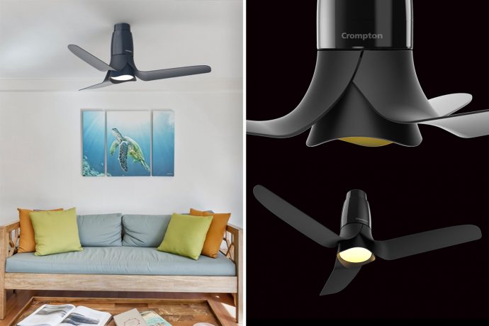 Meet the Blossom, an award-winning ceiling fan with a minimalist flower-inspired aesthetic