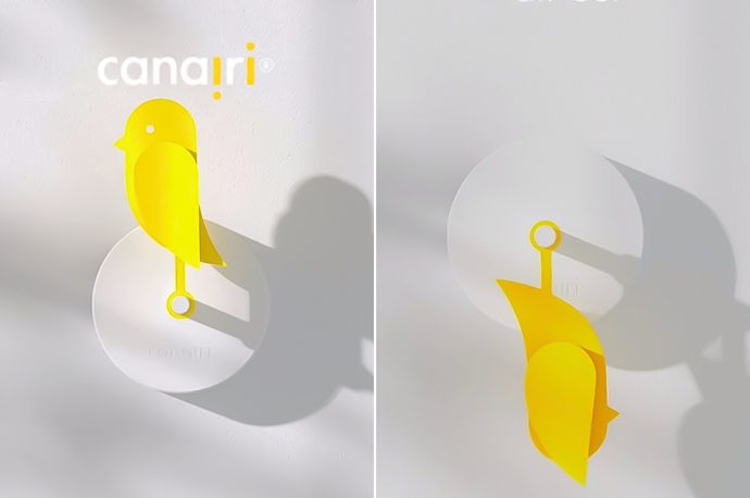 Canairi Fresh Air Monitor drops if air quality turns bad, pops back up once better