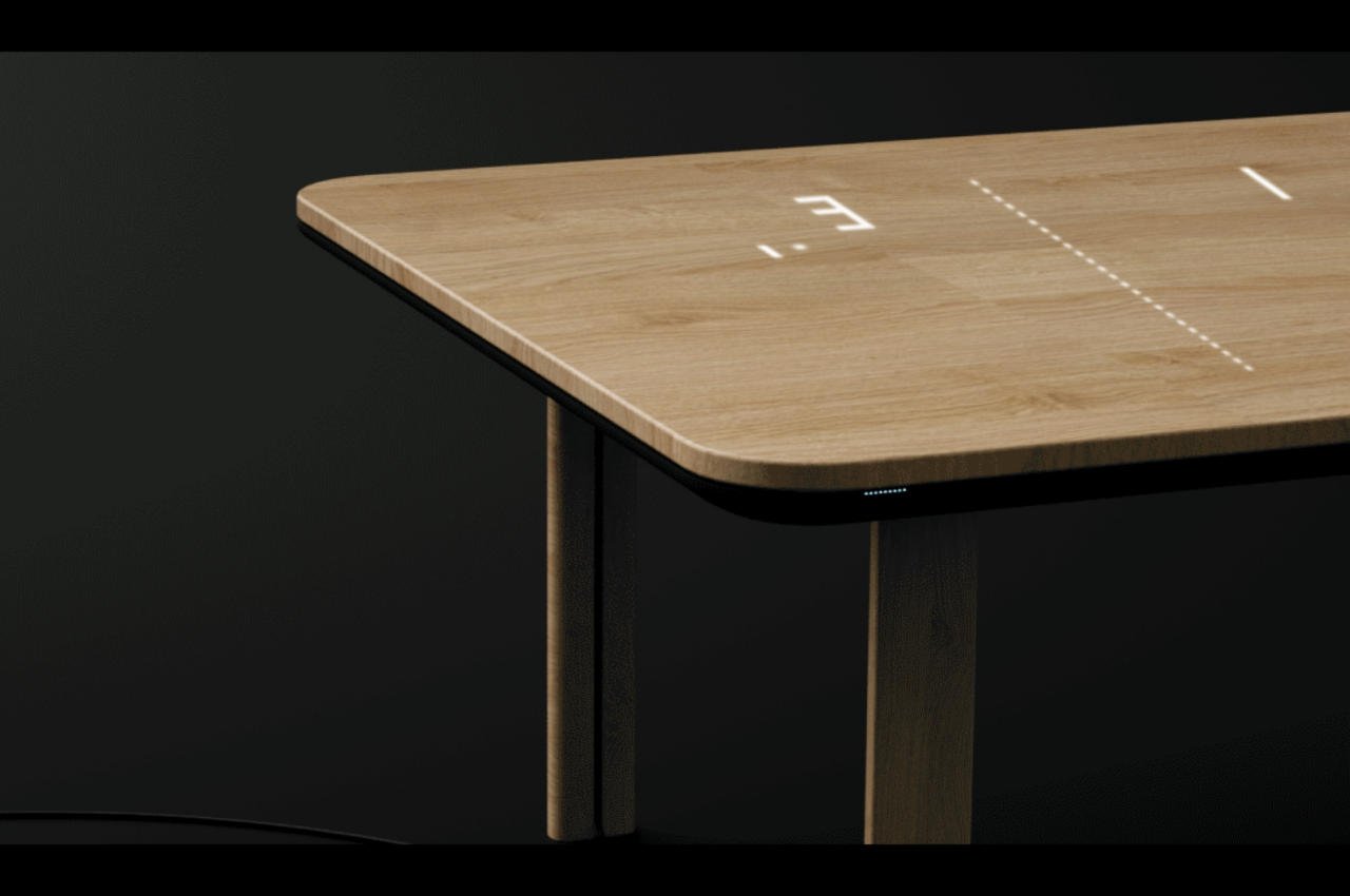 Etto dining table imagines how tech can be unobtrusively embedded in everyday things