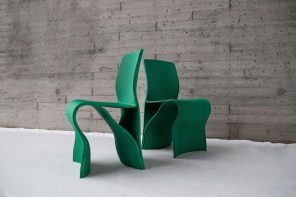 Furniture made from recycled fishnets brings awareness to kelp forests’ eradication
