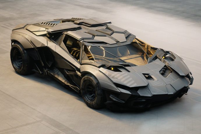 If Batman drove a Lamborghini, it would almost certainly look like this modded beast