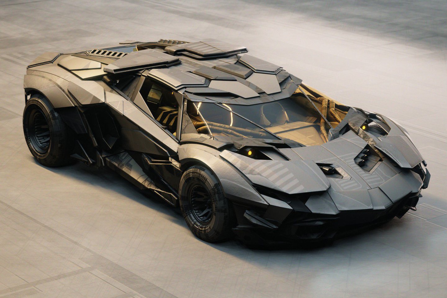 #If Batman drove a Lamborghini, it would almost certainly look like this modded beast