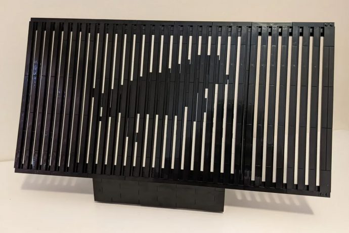 Someone used LEGO bricks to build out this stunning functional animation playing device