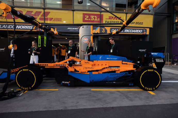 McLaren Racing’s life-sized LEGO Formula-1 car drops for the Australian GP 2022
