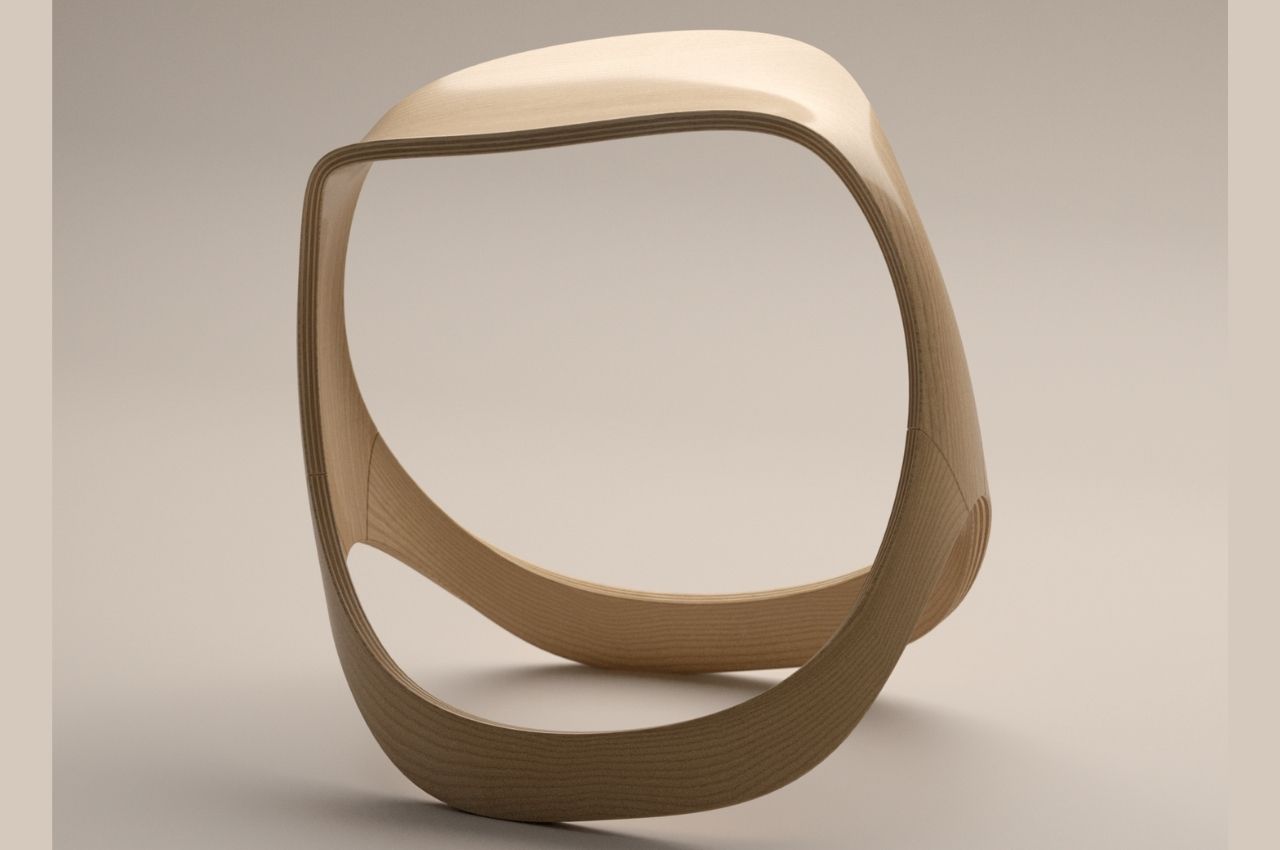 Rool is a rocking stool and decorative piece for your living room