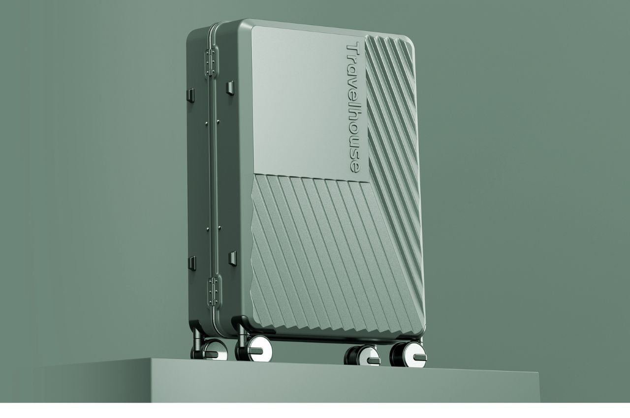 #This suitcase design uses shadows and light to give 3D effect