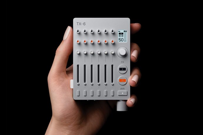 The Teenage Engineering TX-6 is a powerful handheld mixer that’s perfect for podcast production