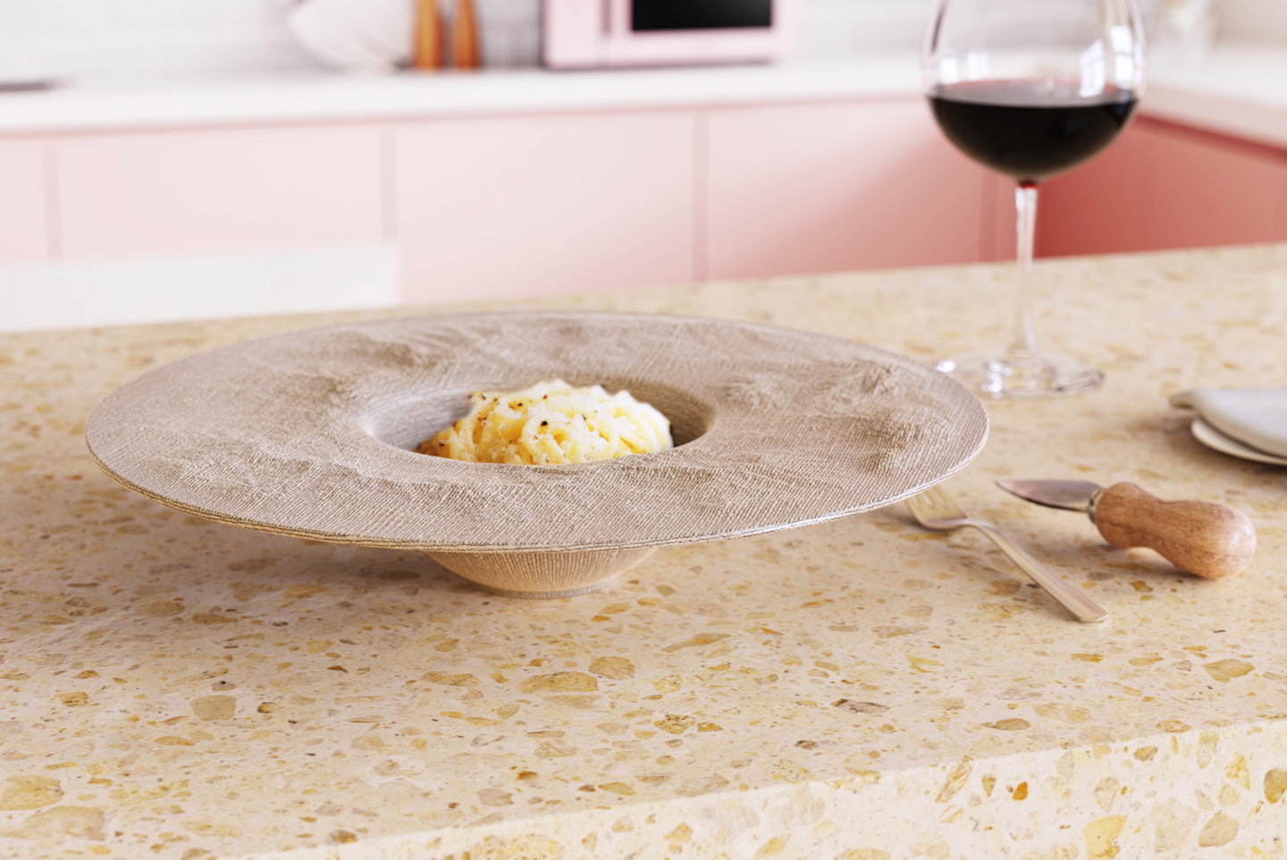#This Pasta Bowl was designed to highlight the imperfect beauty of Parmigiano Reggiano’s cheese