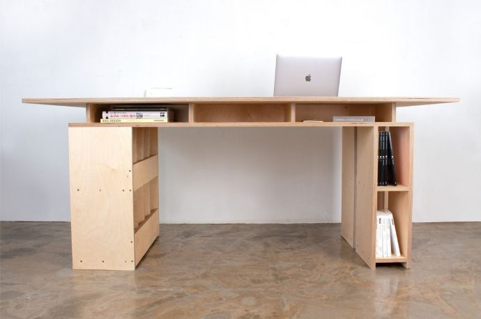 This table also serves as storage for your working and display needs