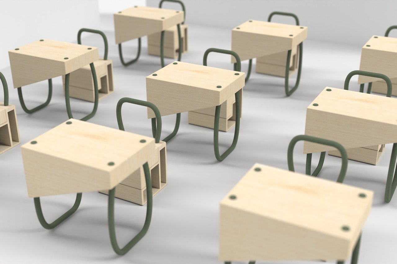 Concept STRAMP Chair and Table Design