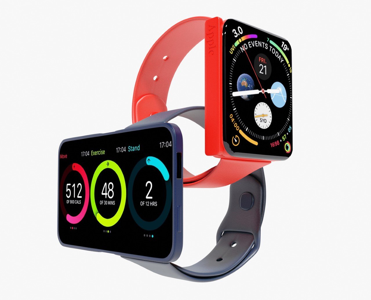 vedhæng Lægge sammen Ubarmhjertig Absurd Apple Watch concept with folding display makes me question my sanity  - Yanko Design