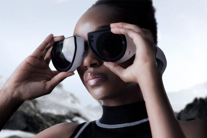 When AR and VR meet the outdoors. This mixed reality headset was designed to be worn everywhere