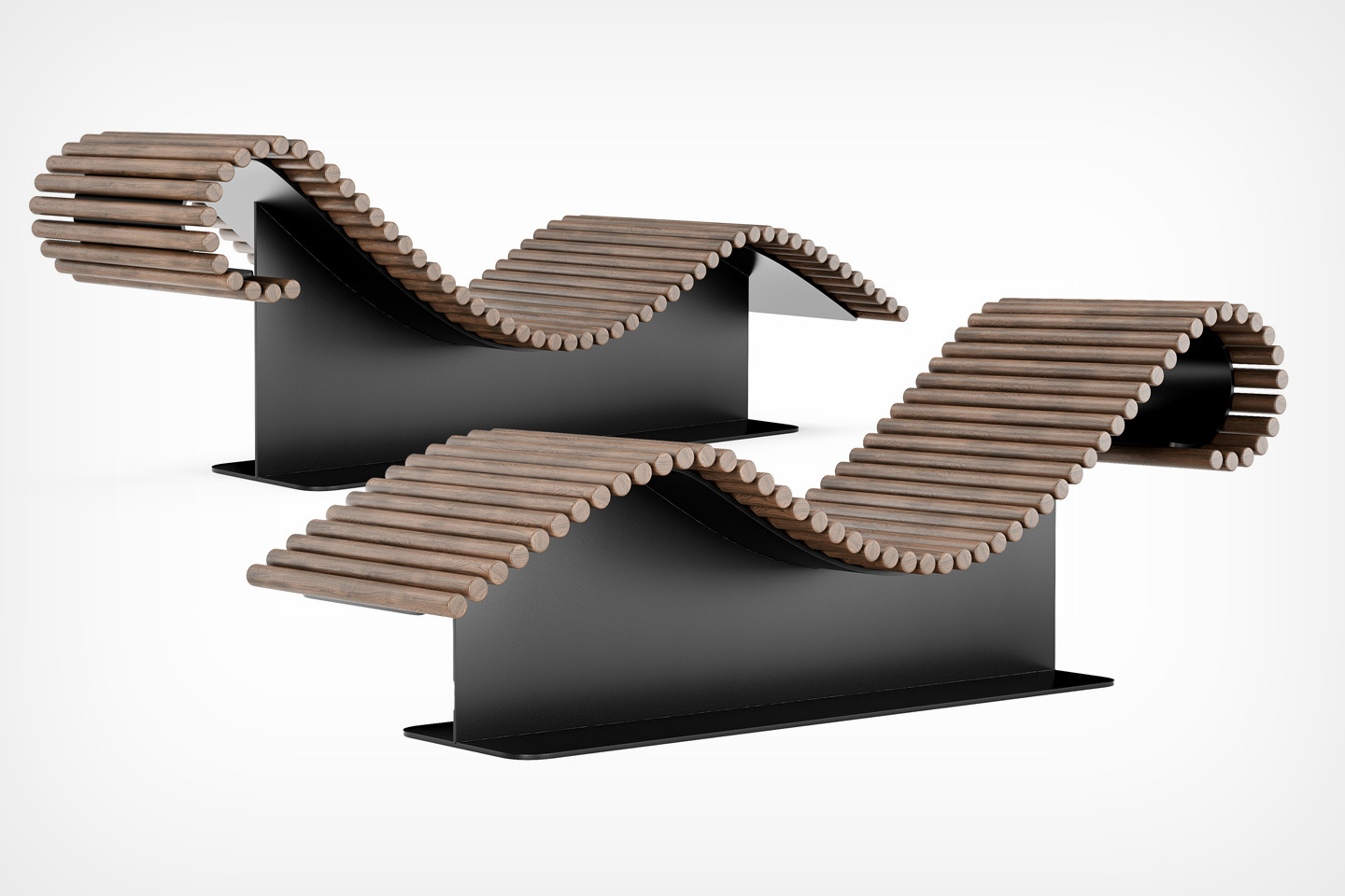 #This chaise lounge’s resting surface was inspired by the shape of a spine