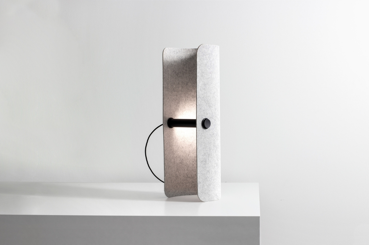 Minimalist, sustainable lamp can turn work into relaxation with a swivel