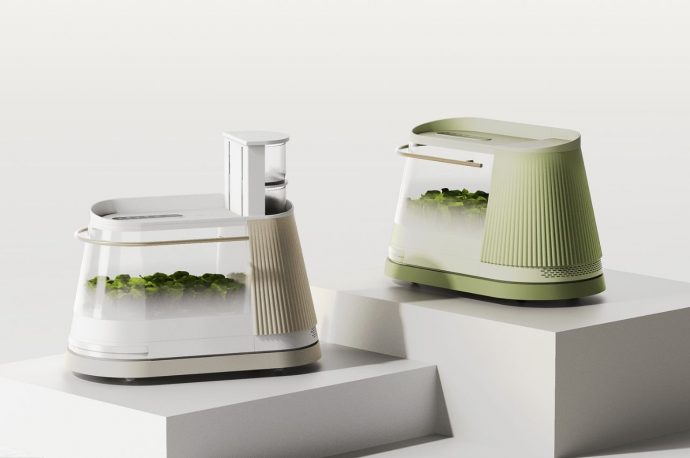 Oasis lets you grow and store vegetables in your home, creating a beautiful indoor garden