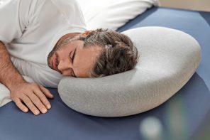 This chic ergonomic pillow lets you sleep without worrying about neck pain