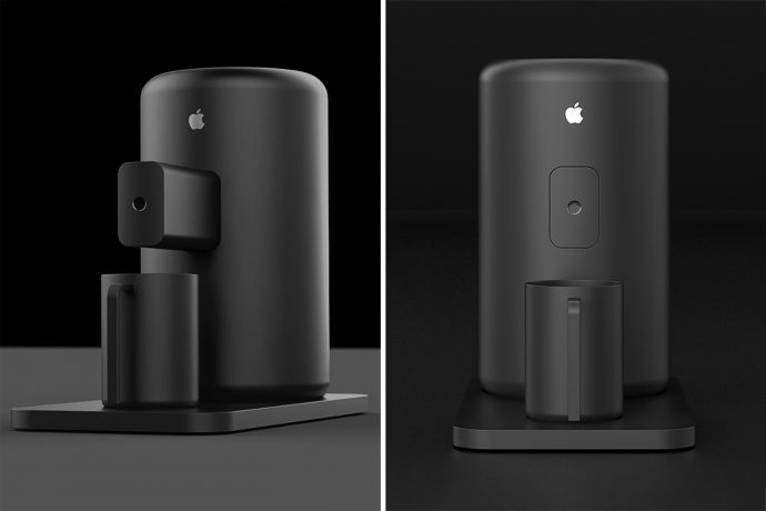 Remember the Trashcan Mac? Someone turned it into a coffee machine concept.