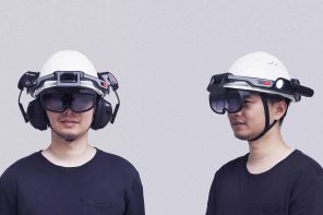 AI-enhanced super workers could be a reality with this AR headband that can be fastened to industrial helmets