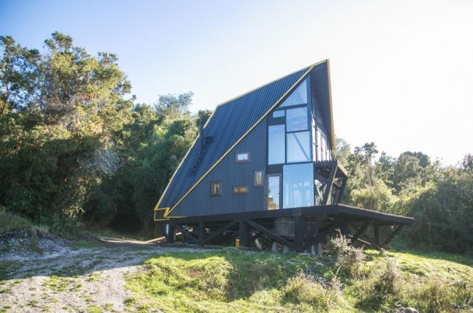 Self-sufficient cabin in the forest is a green retreat for only $165k