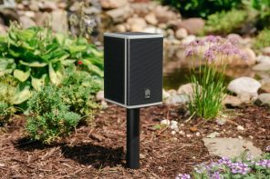 These wireless weatherproof landscape speakers NEVER need to be charged