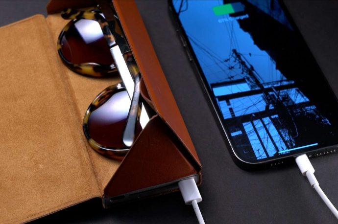 This evolved glasses case pulls double duty as a power bank for your phone