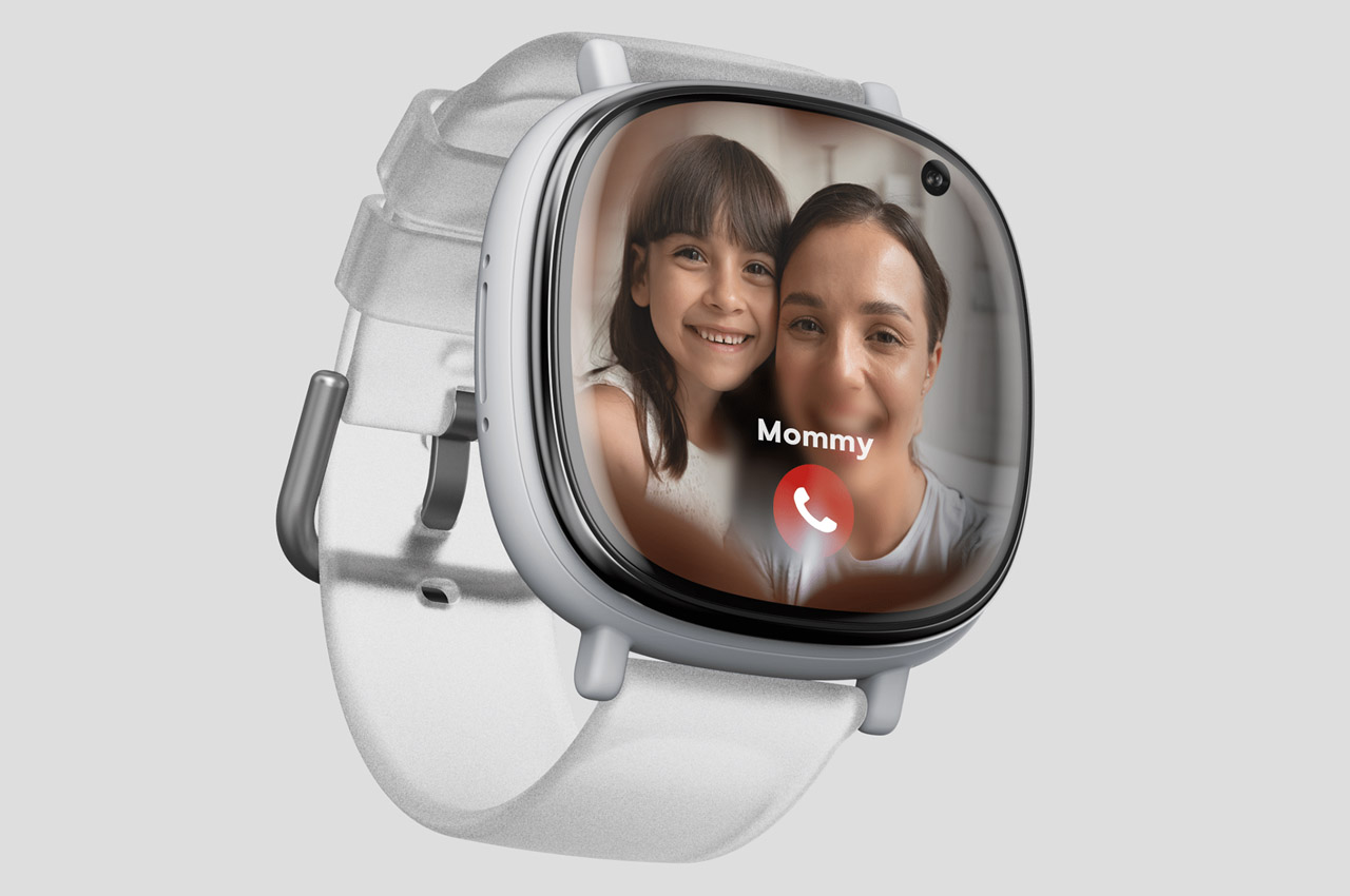 #This minimalistic smartwatch boasts full screen video calling + translucent strap design