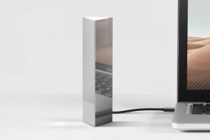 This monolith-inspired hard disk is an attractive desk prop, even when not in use