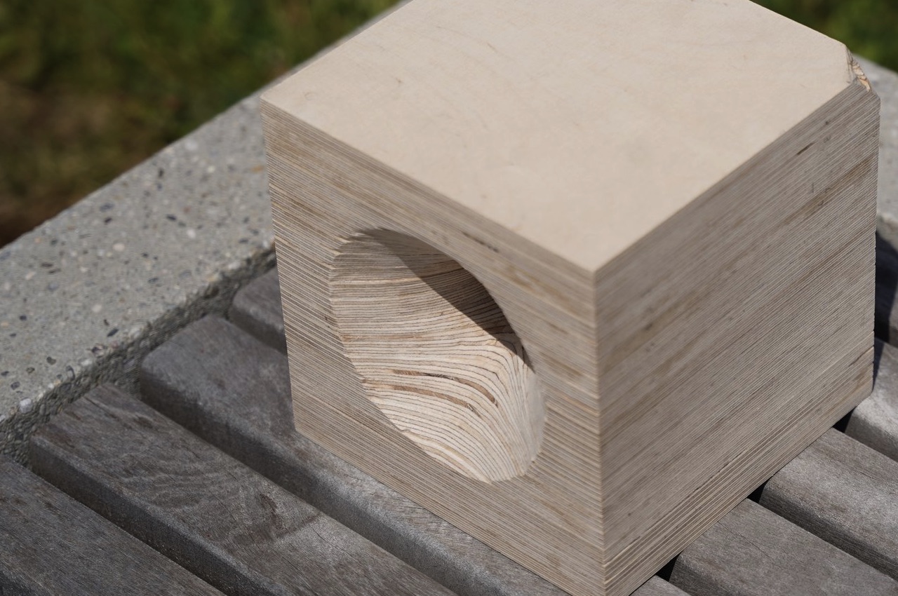 Wood Bugle Cube Design