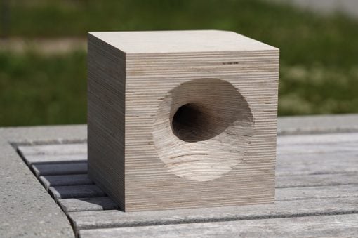 Wood Bugle Cube in Action