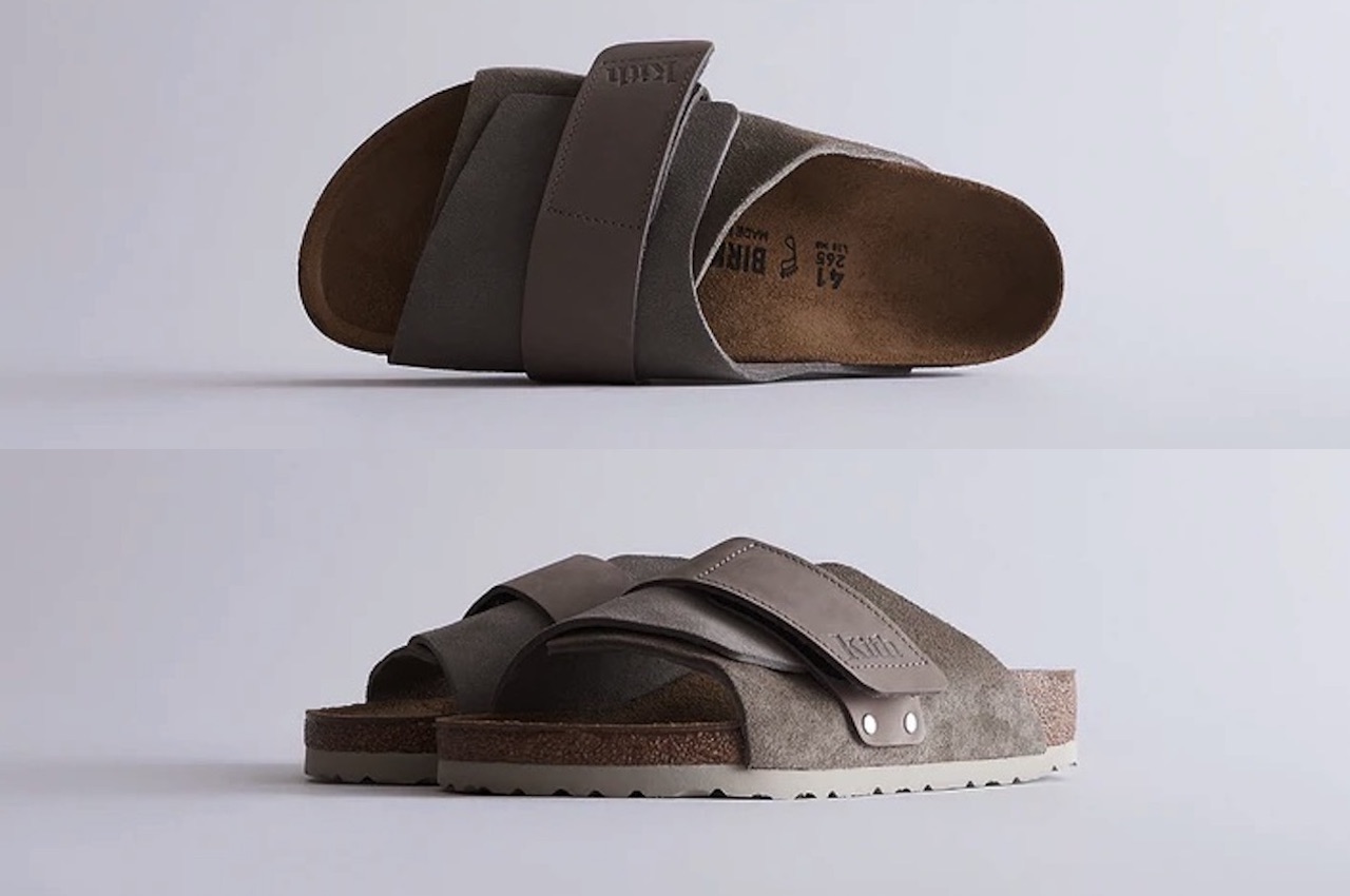 Kith for Birkenstock Kyoto Suede Taupe