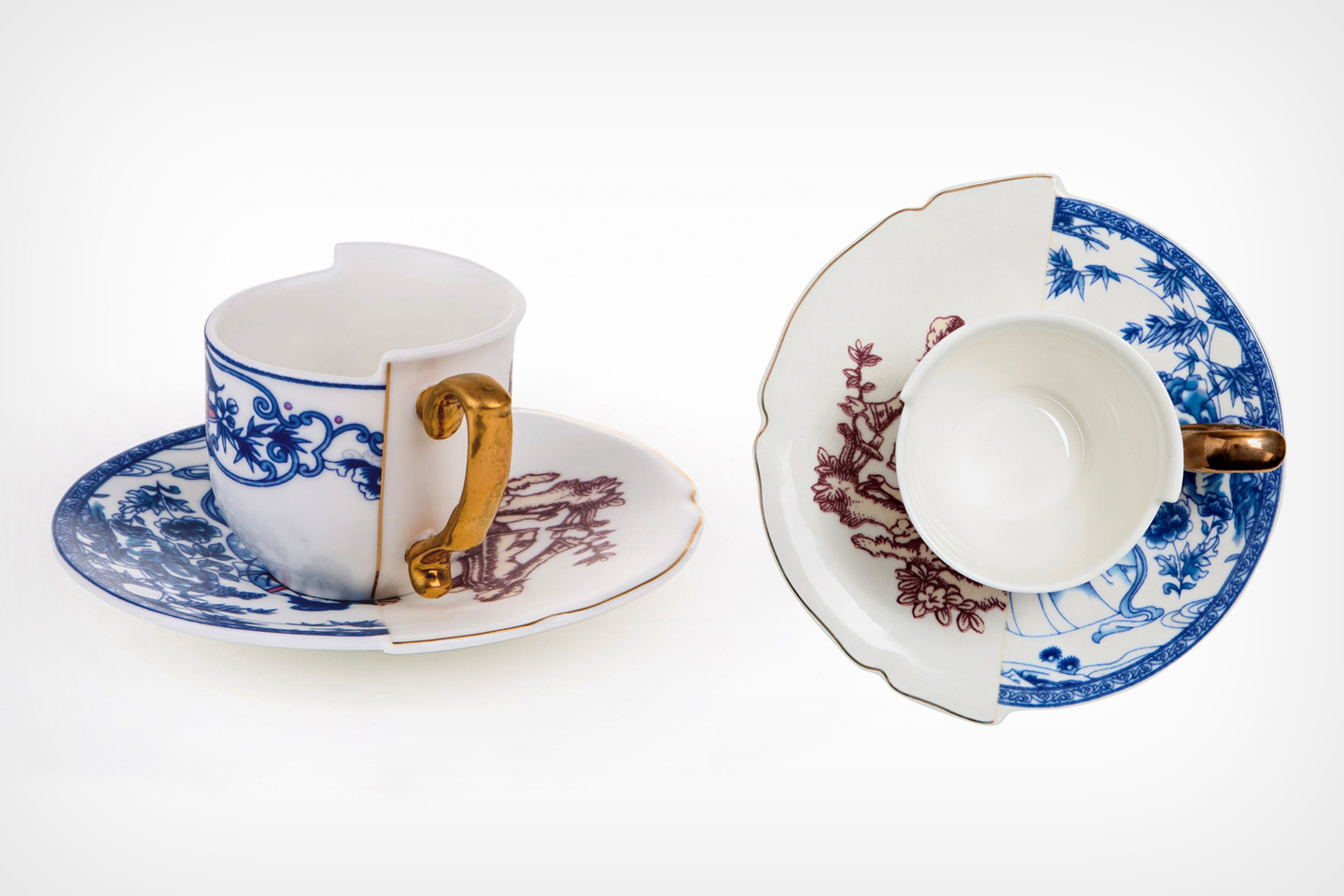 #This teacup’s split design celebrates the history of ceramic design in both the east and west