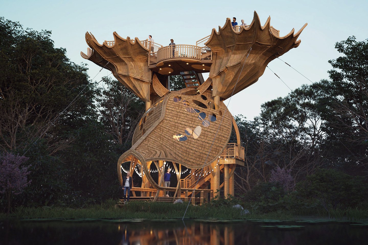 #Breathtaking forest observation deck is designed to look like a massive moose head