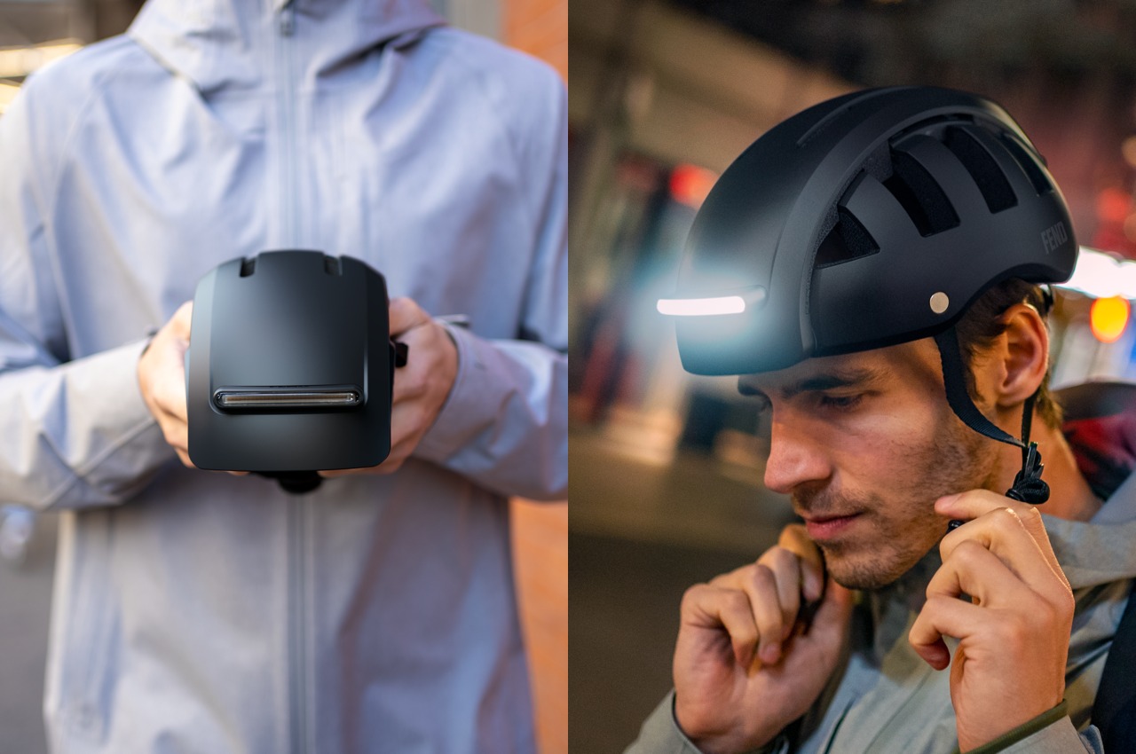 #Incredibly clever biking helmet occupies just 50% of its original volume when folded