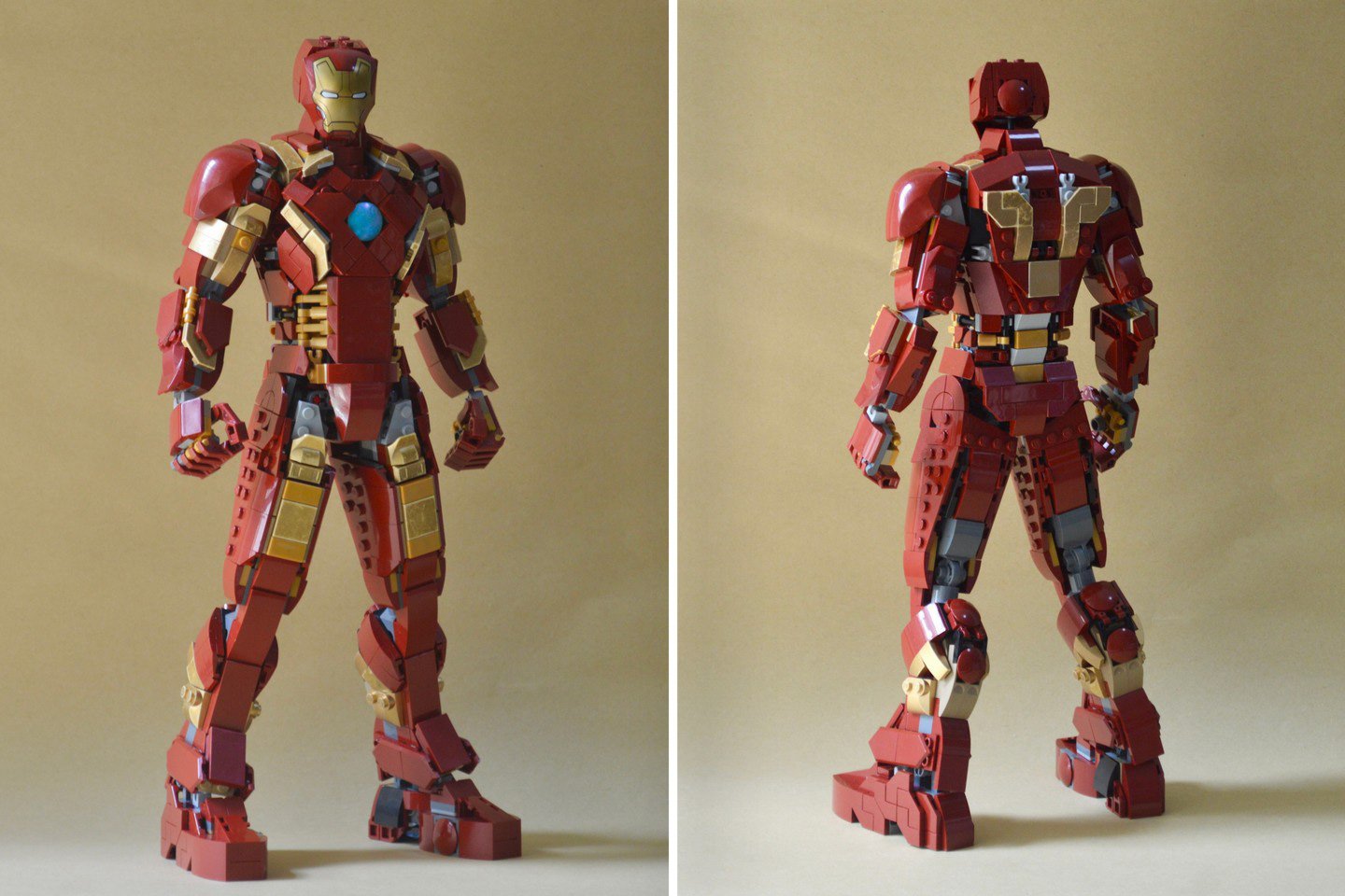 #Custom LEGO Iron Man figurine comes with movable arms and legs, and even a glowing arc reactor!
