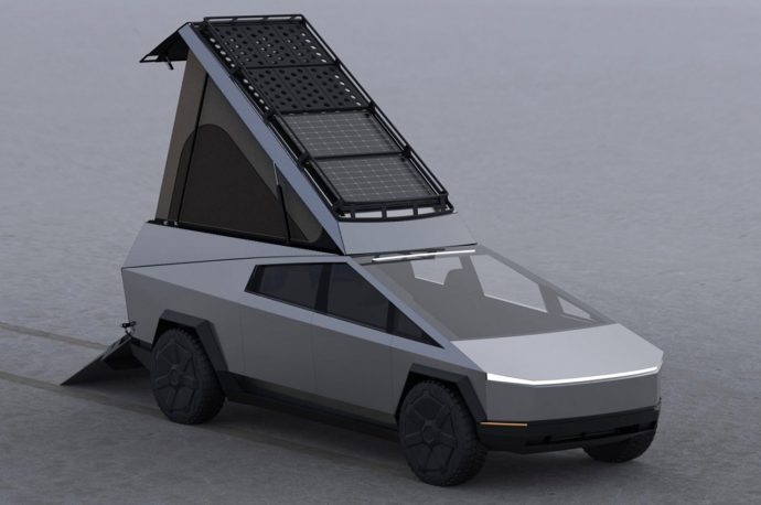Space Camper reimagines Cybertruck for a couple’s camping in extreme blimey